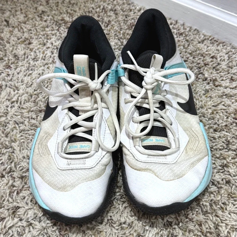 Nike Giannis Immortality White Aqua Blue Basketball Shoes DC5216-101 Kids 6Y